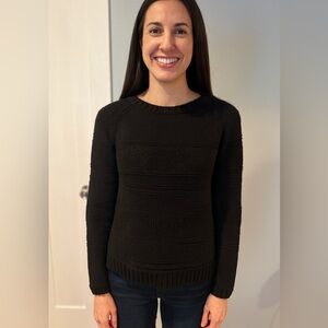 Pink Rose Classic Black Sweater